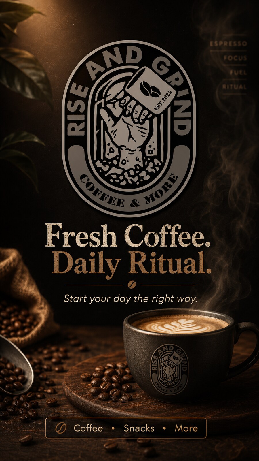 Rise & Grind — Fresh Coffee, Daily Ritual